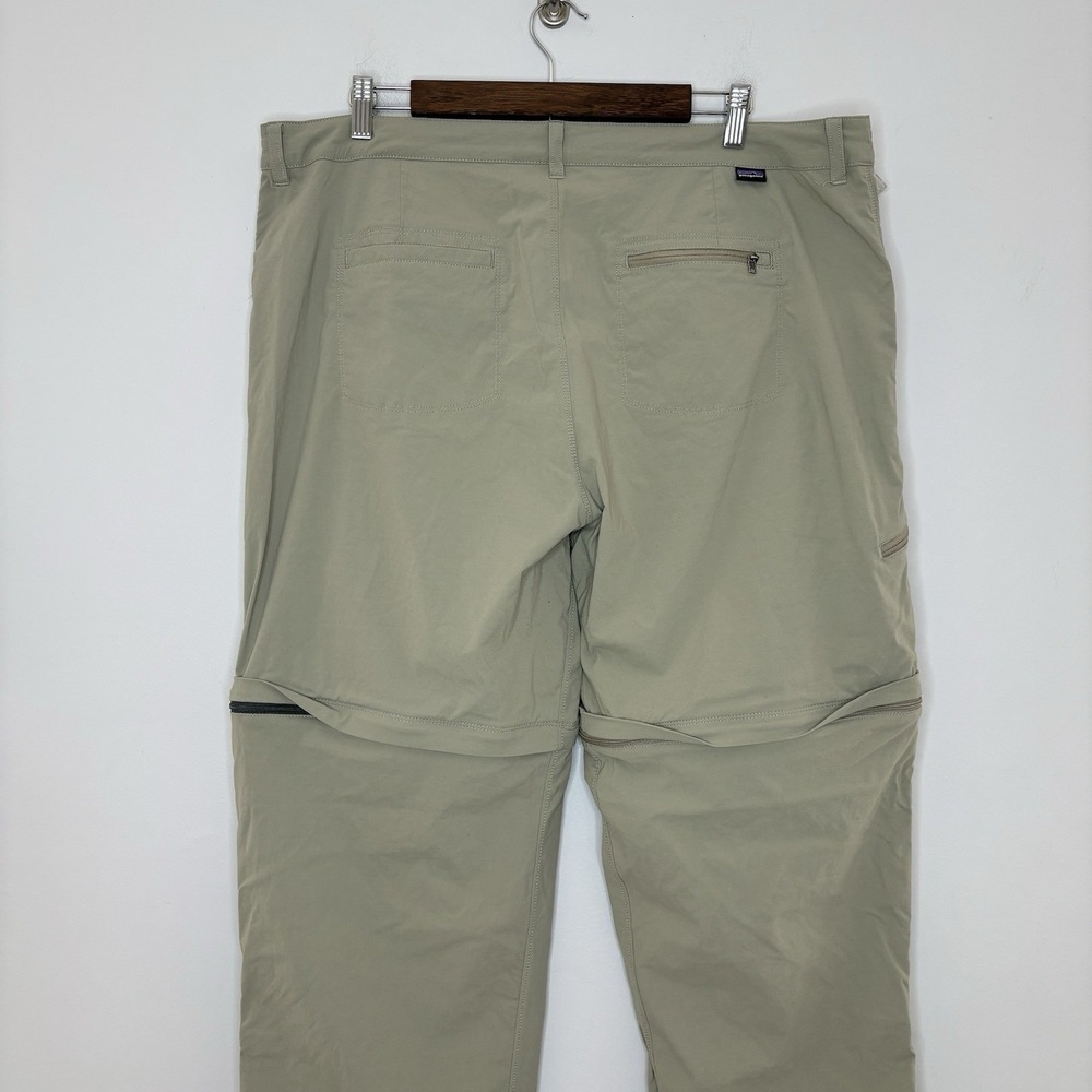 Patagonia Quandary Pants Gorpcore 18 Tan Hiking Granola Convertible Activewear - Picture 5 of 15